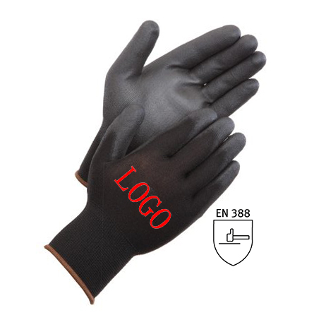 1pair=2pcs Anti-cut gloves pu coating coated palm dipped gloves non-slip  five-level anti-cut construction site gloves
